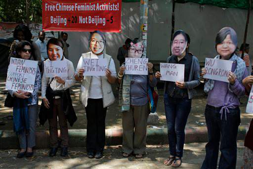 Five Chinese Women Jailed March 7 for Transgressive Performance Art