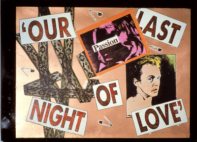 Our Last Night of Love, 1984, painted photo-stat, mixed media, 18" x 24"