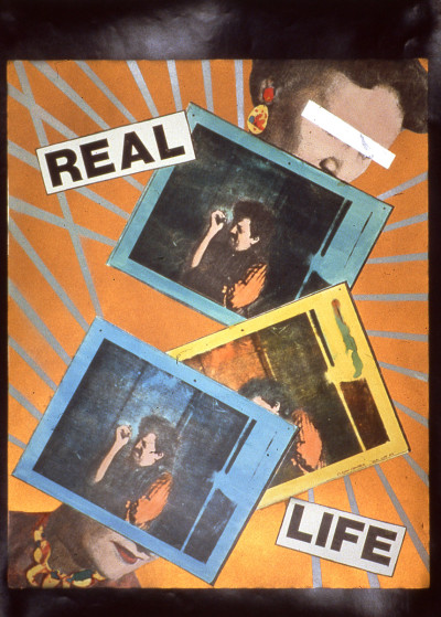Real Life, 1980, painted photo-stat, mixed media, 18" x 24"