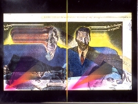 Rich Art, 1983, painted photo-stat, mixed media, 18" x 24"