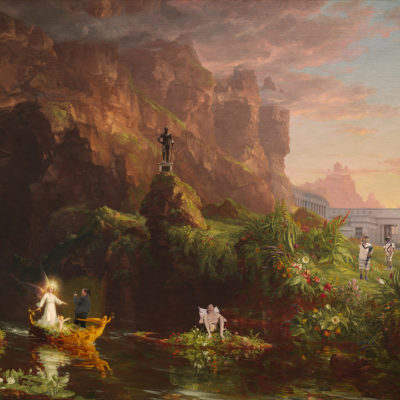The Journey of Man (Childhood)- After Thomas Cole